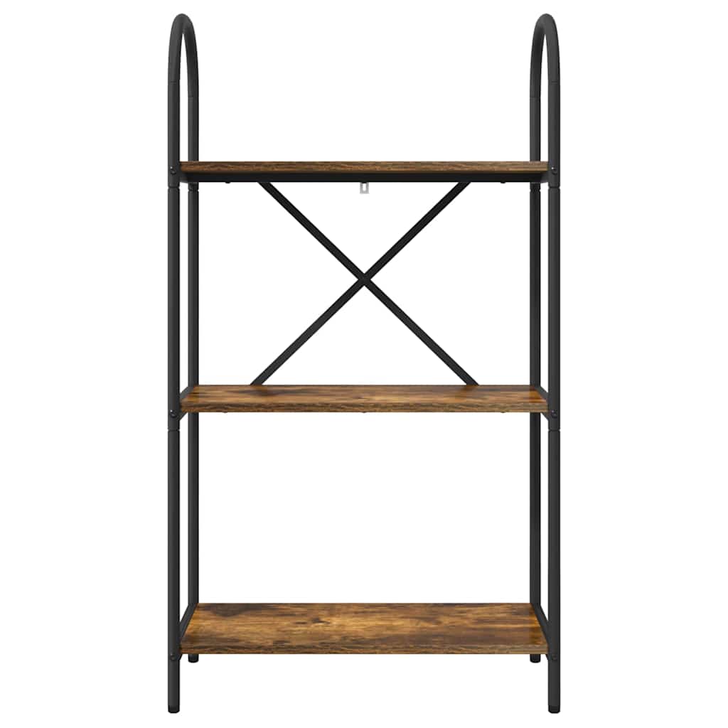 Bücherregal 3 Ebenen 60 x 30 x 109 cm Holzwerkstoff