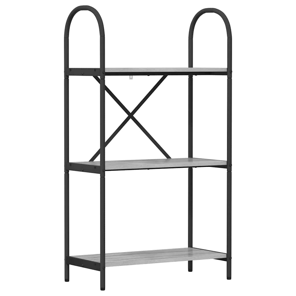 Bücherregal 3 Ebenen 60 x 30 x 109 cm Holzwerkstoff