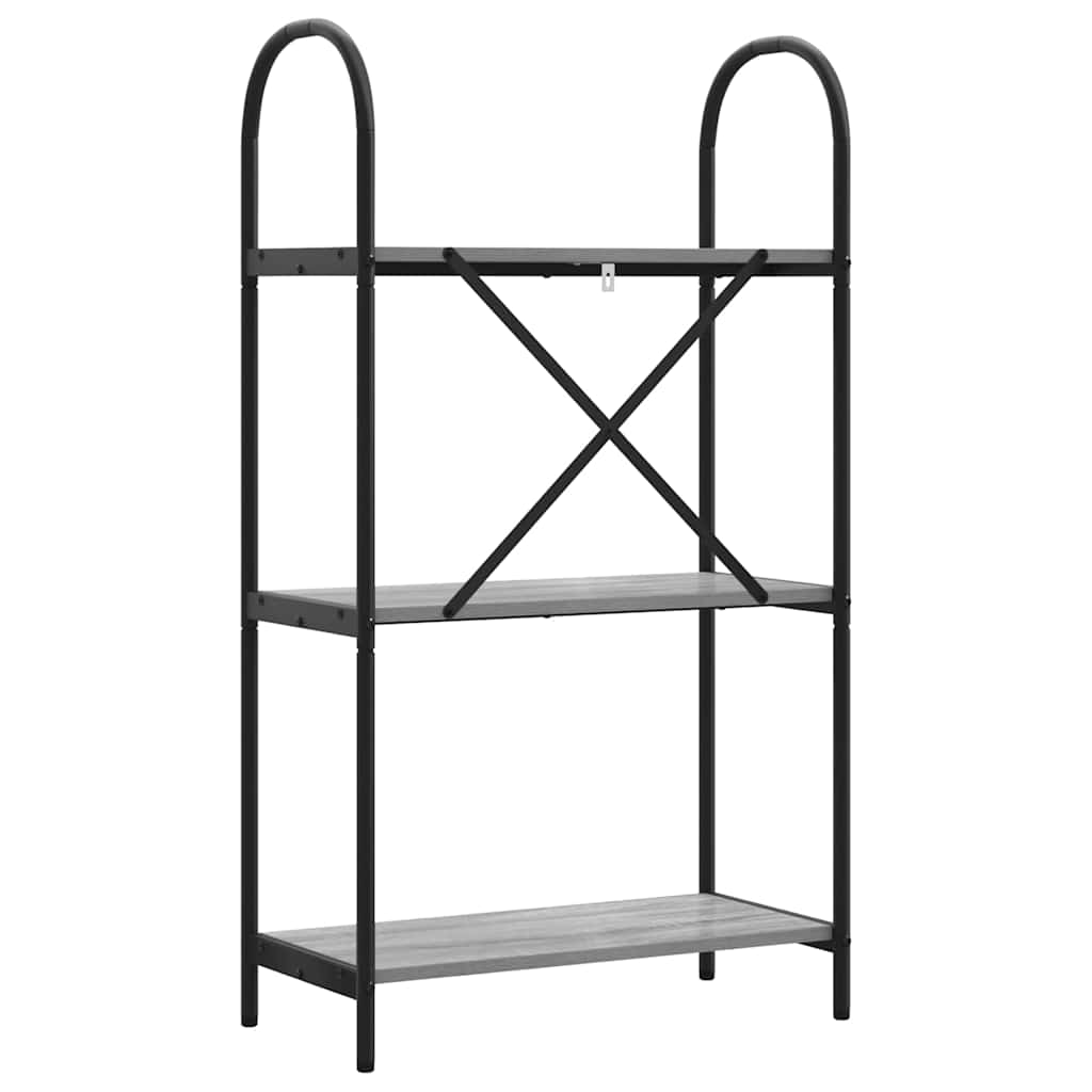 Bücherregal 3 Ebenen 60 x 30 x 109 cm Holzwerkstoff