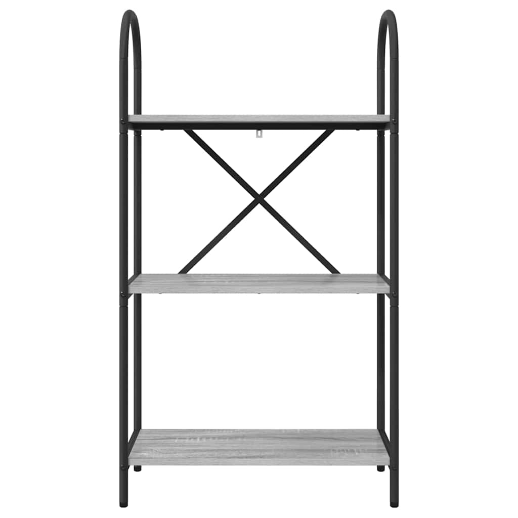 Bücherregal 3 Ebenen 60 x 30 x 109 cm Holzwerkstoff