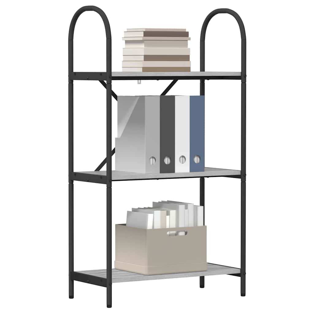Bücherregal 3 Ebenen 60 x 30 x 109 cm Holzwerkstoff