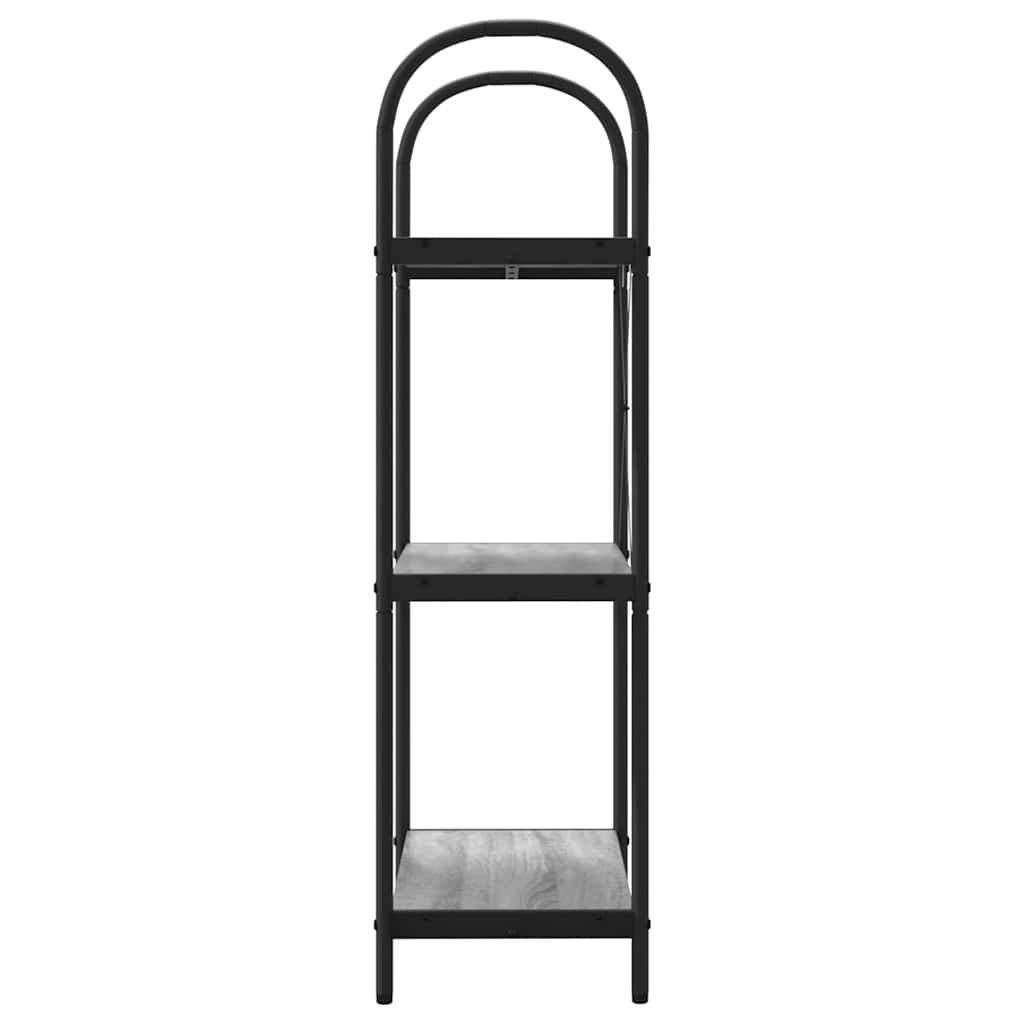 Bücherregal 3 Ebenen 60 x 30 x 109 cm Holzwerkstoff