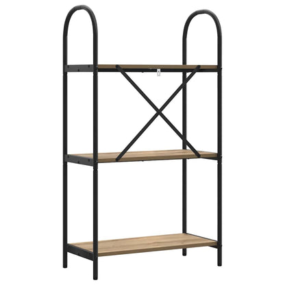 Bücherregal 3 Ebenen 60 x 30 x 109 cm Holzwerkstoff
