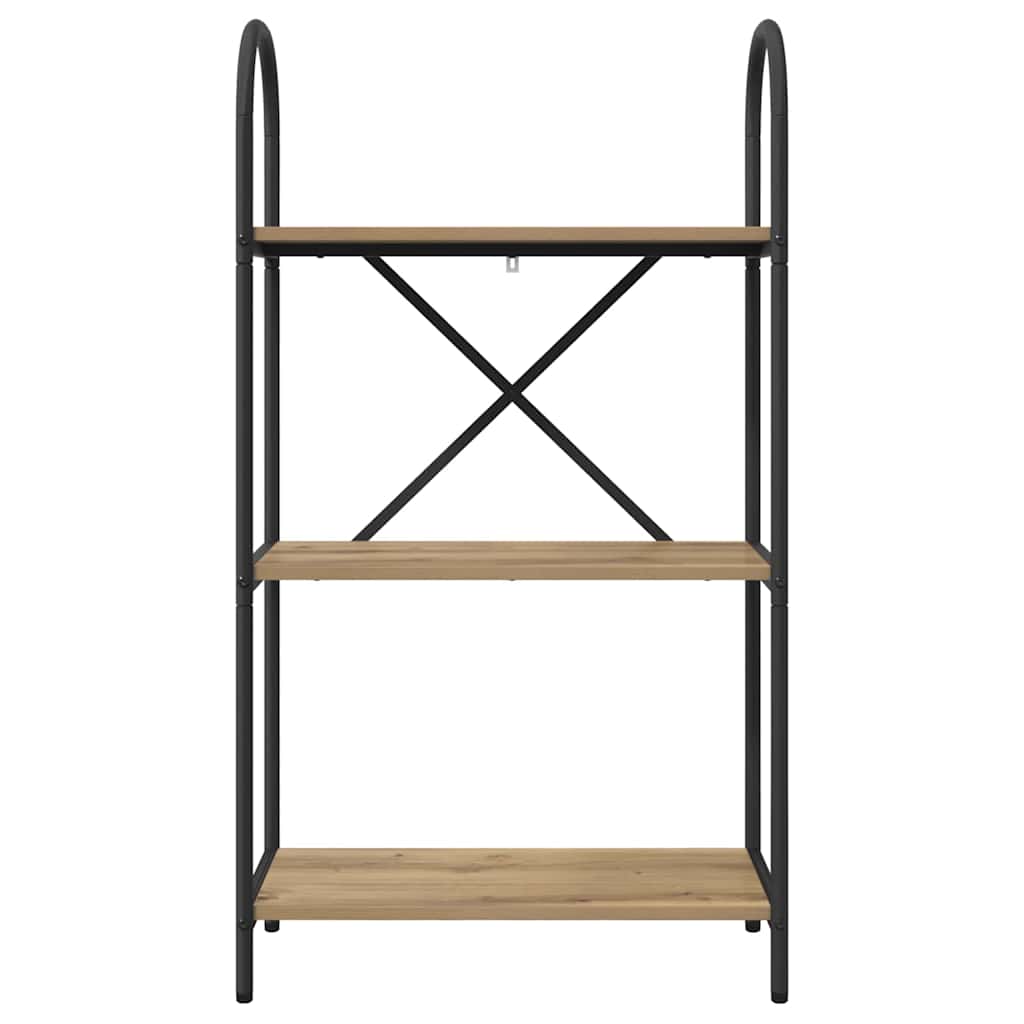 Bücherregal 3 Ebenen 60 x 30 x 109 cm Holzwerkstoff