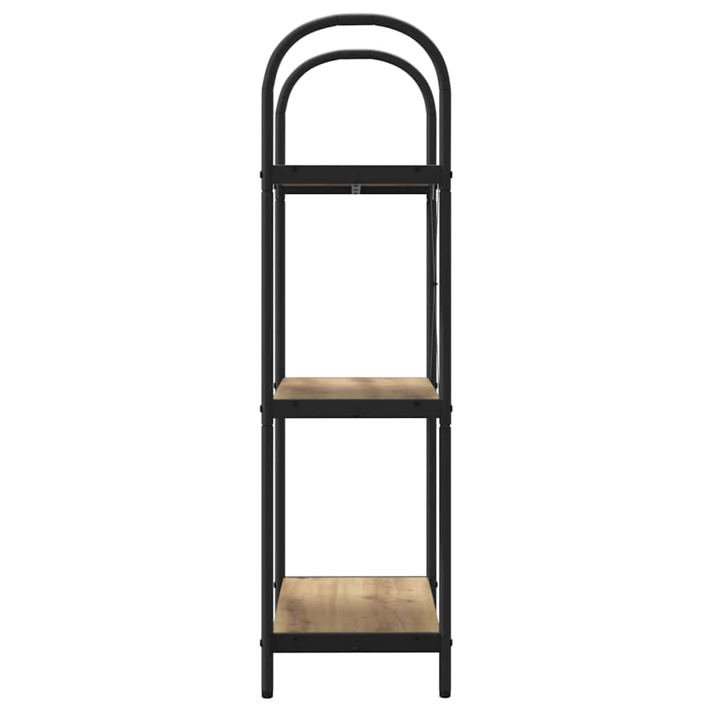Bücherregal 3 Ebenen 60 x 30 x 109 cm Holzwerkstoff