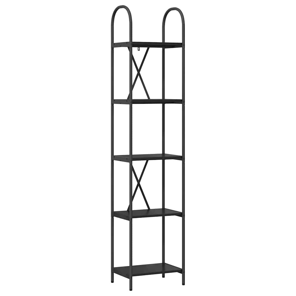 Bücherregal 5 Ebenen 40 x 30 x 183 cm Holzwerkstoff