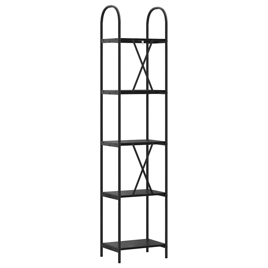 Bücherregal 5 Ebenen 40 x 30 x 183 cm Holzwerkstoff