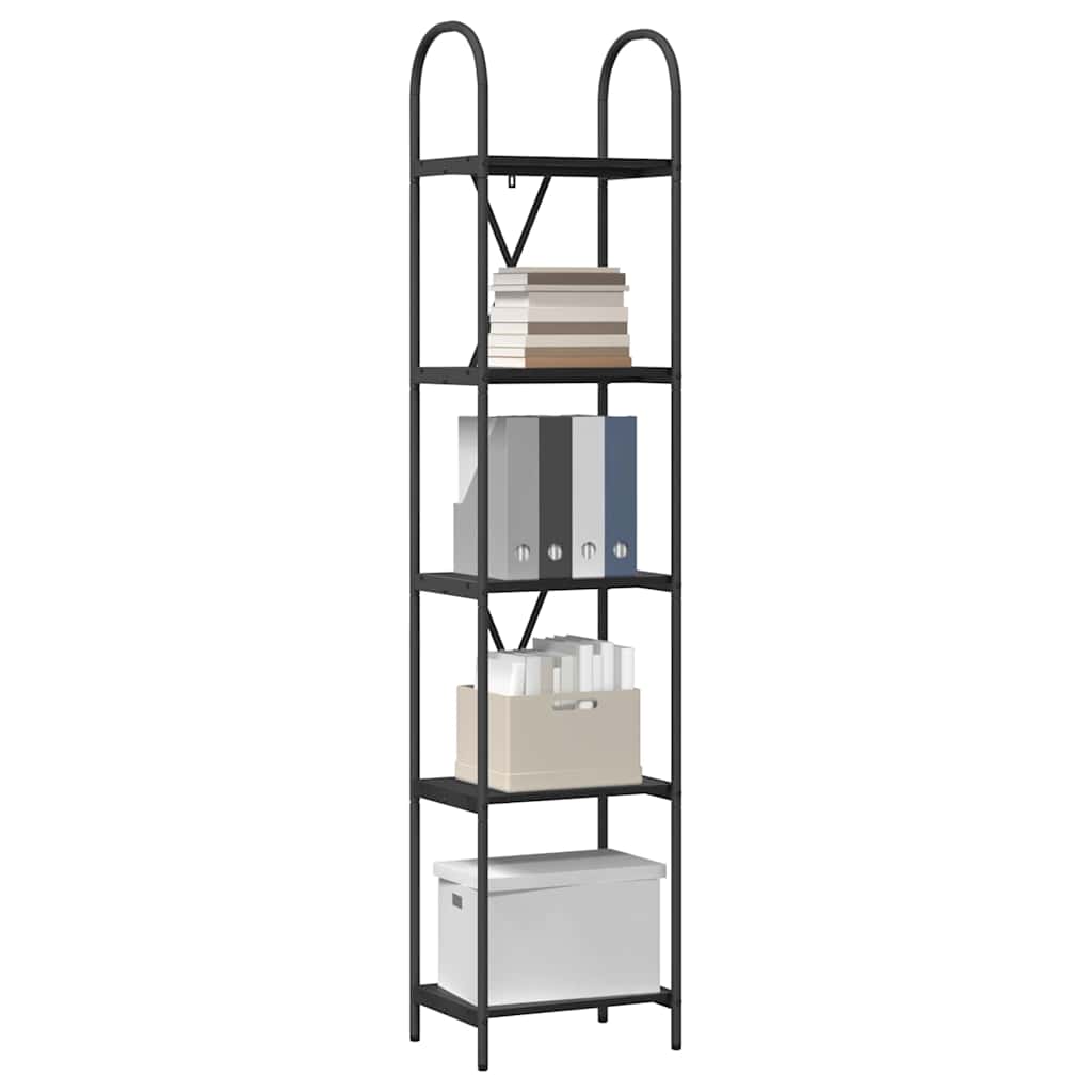 Bücherregal 5 Ebenen 40 x 30 x 183 cm Holzwerkstoff