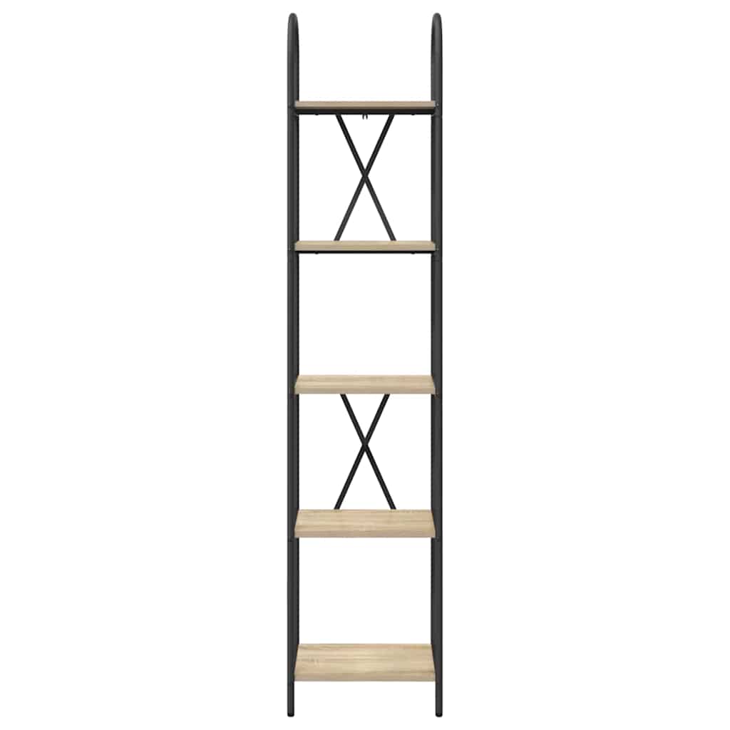 Bücherregal 5 Ebenen 40 x 30 x 183 cm Holzwerkstoff