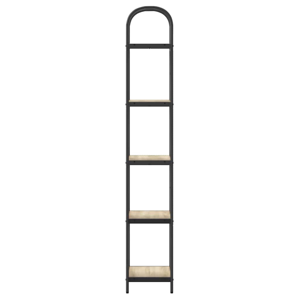 Bücherregal 5 Ebenen 40 x 30 x 183 cm Holzwerkstoff