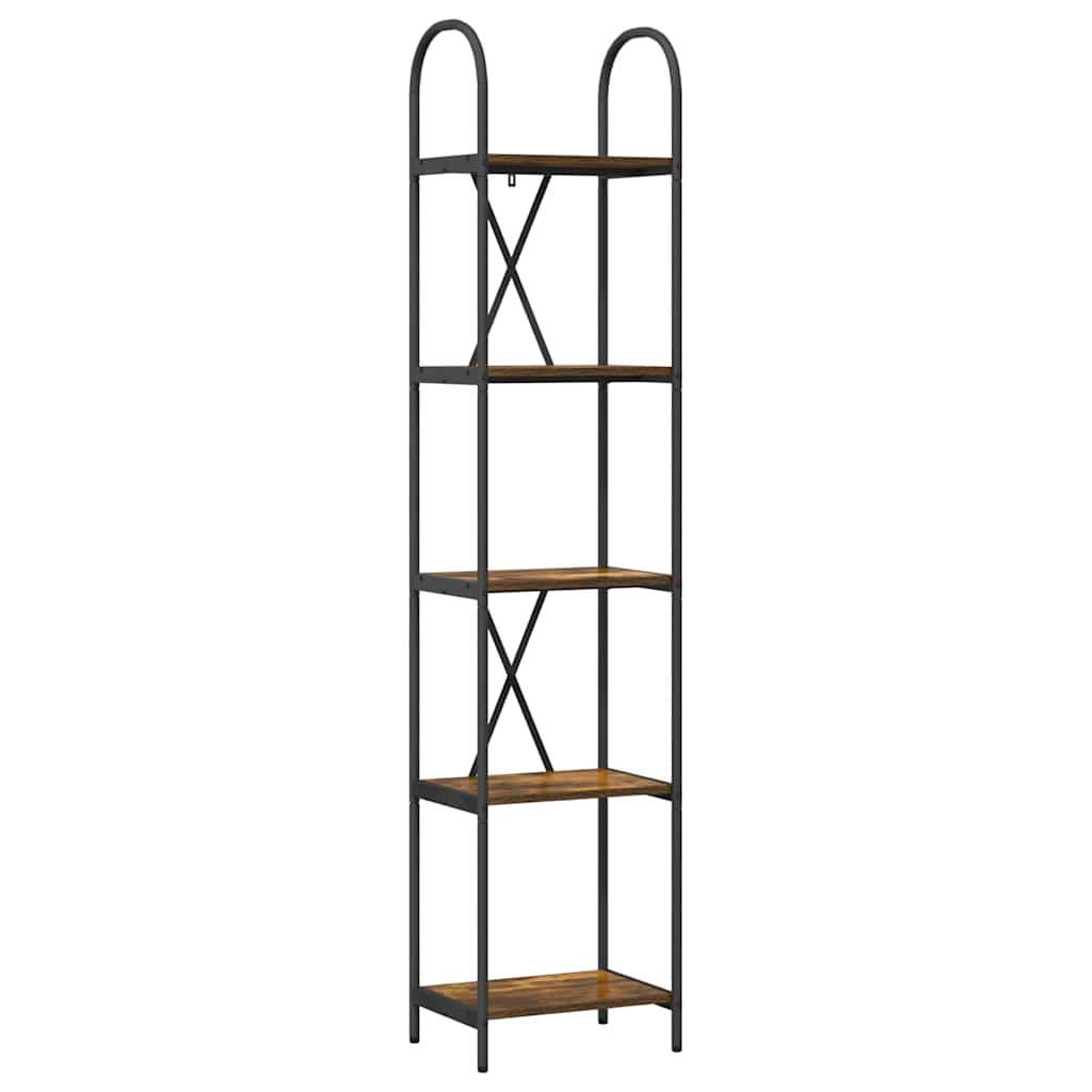 Bücherregal 5 Ebenen 40 x 30 x 183 cm Holzwerkstoff