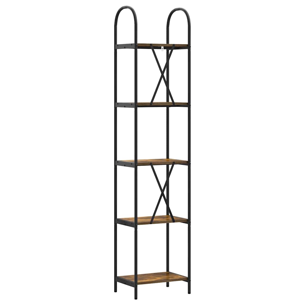 Bücherregal 5 Ebenen 40 x 30 x 183 cm Holzwerkstoff