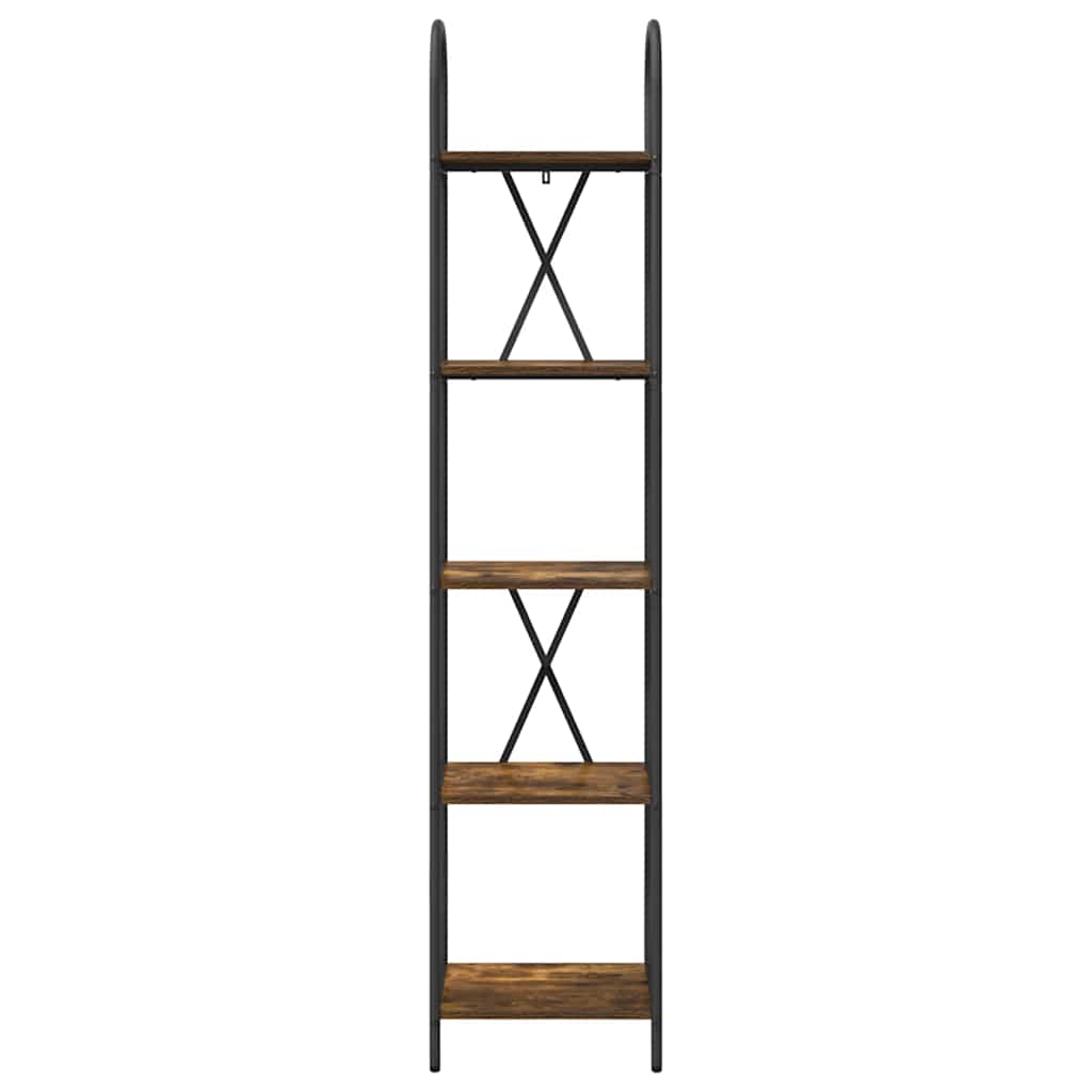 Bücherregal 5 Ebenen 40 x 30 x 183 cm Holzwerkstoff