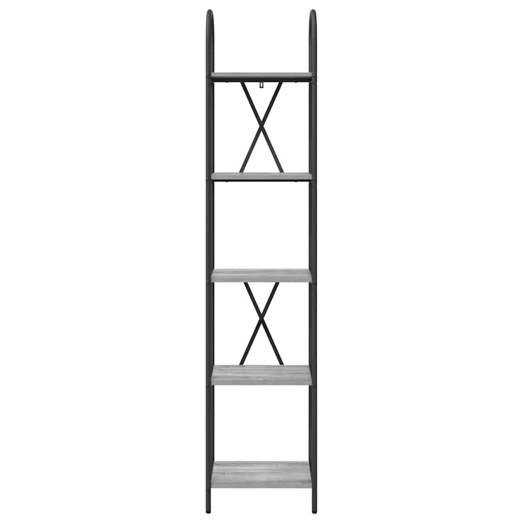 Bücherregal 5 Ebenen 40 x 30 x 183 cm Holzwerkstoff