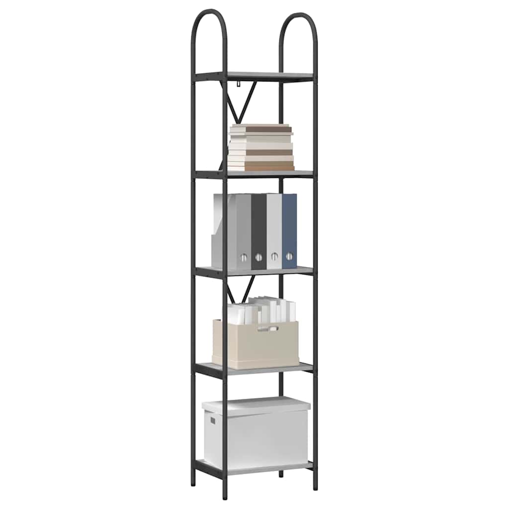 Bücherregal 5 Ebenen 40 x 30 x 183 cm Holzwerkstoff
