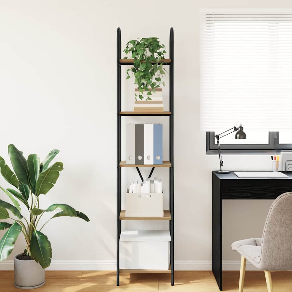 Bücherregal 5 Ebenen 40 x 30 x 183 cm Holzwerkstoff