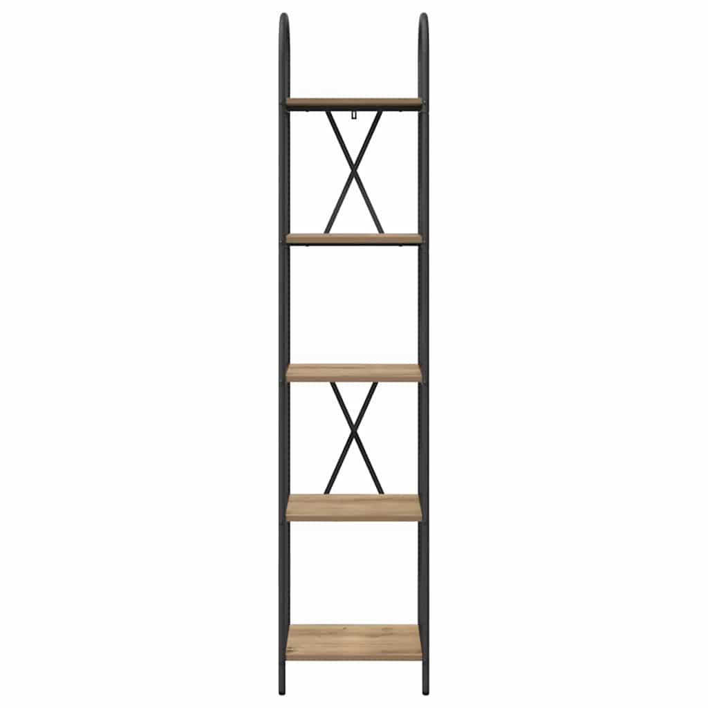 Bücherregal 5 Ebenen 40 x 30 x 183 cm Holzwerkstoff