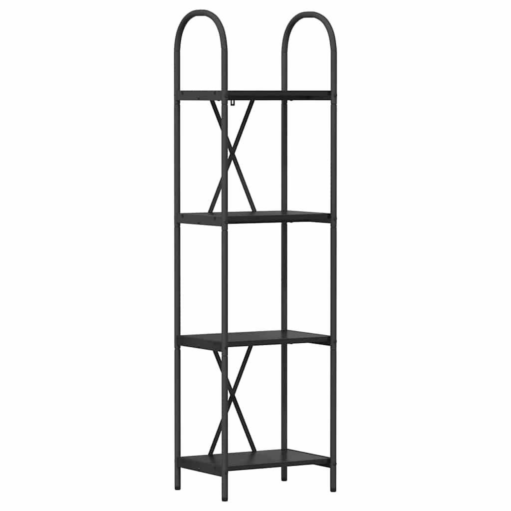 Bücherregal 4 Ebenen 40 x 30 x 146 cm Holzwerkstoff