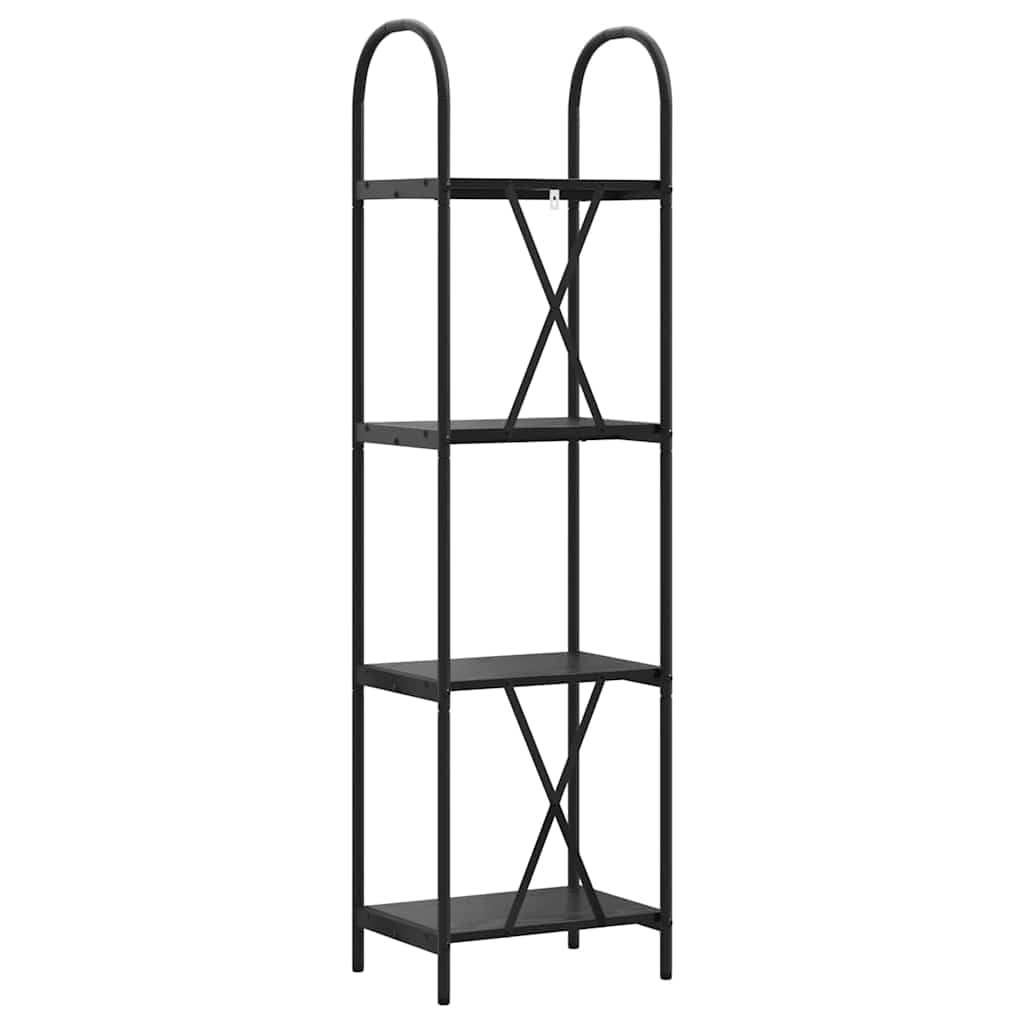 Bücherregal 4 Ebenen 40 x 30 x 146 cm Holzwerkstoff