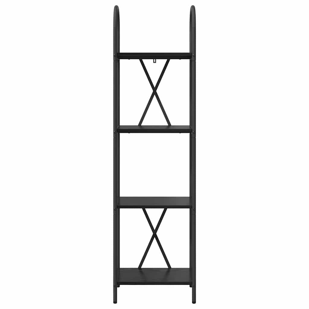 Bücherregal 4 Ebenen 40 x 30 x 146 cm Holzwerkstoff
