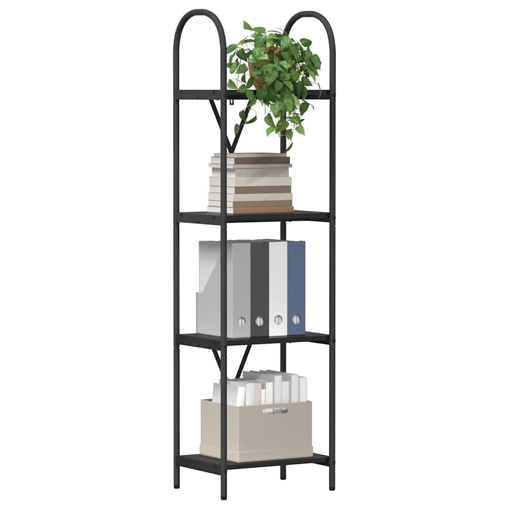 Bücherregal 4 Ebenen 40 x 30 x 146 cm Holzwerkstoff