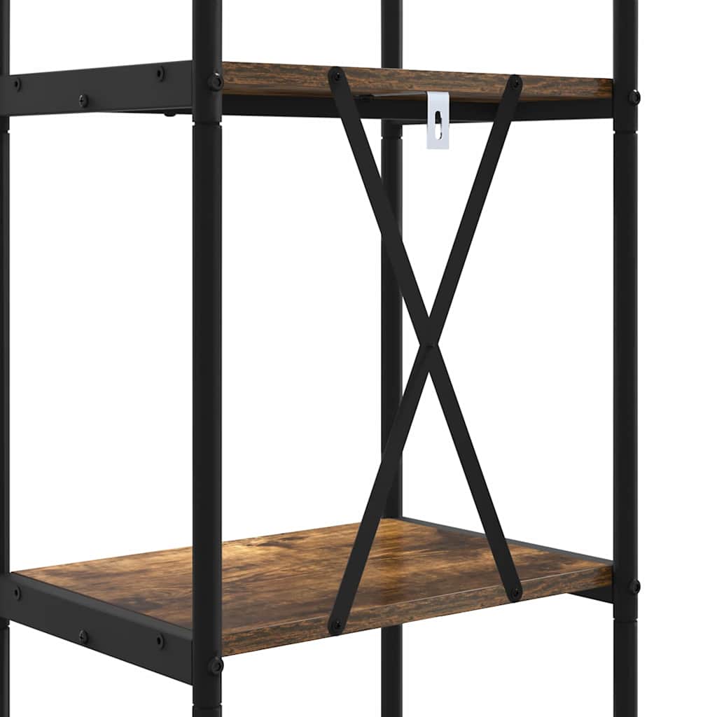 Bücherregal 4 Ebenen 40 x 30 x 146 cm Holzwerkstoff