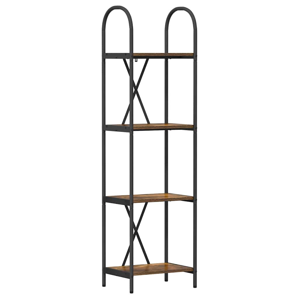 Bücherregal 4 Ebenen 40 x 30 x 146 cm Holzwerkstoff