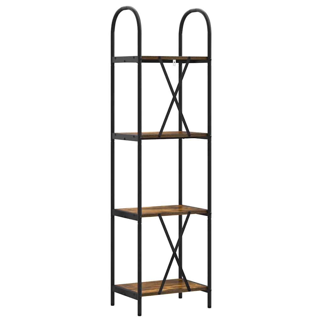 Bücherregal 4 Ebenen 40 x 30 x 146 cm Holzwerkstoff