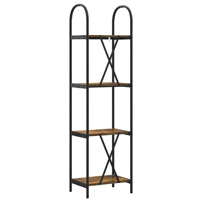 Bücherregal 4 Ebenen 40 x 30 x 146 cm Holzwerkstoff