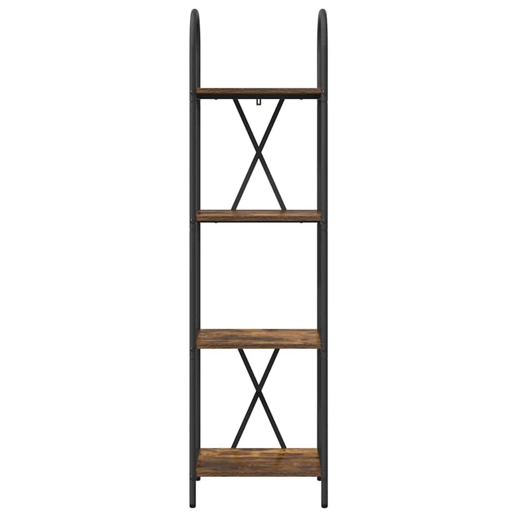 Bücherregal 4 Ebenen 40 x 30 x 146 cm Holzwerkstoff