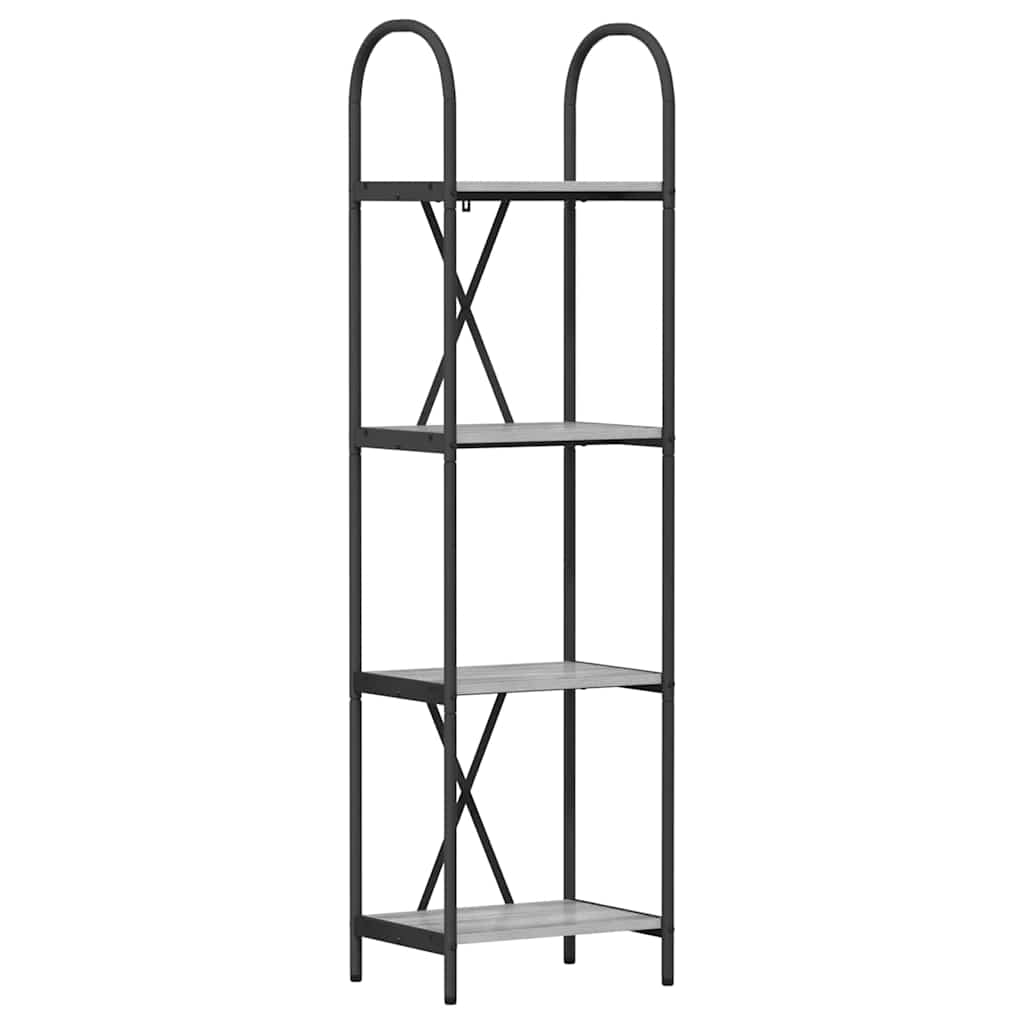 Bücherregal 4 Ebenen 40 x 30 x 146 cm Holzwerkstoff