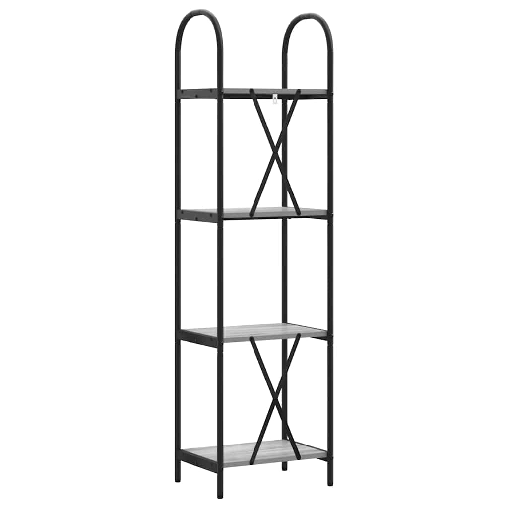 Bücherregal 4 Ebenen 40 x 30 x 146 cm Holzwerkstoff