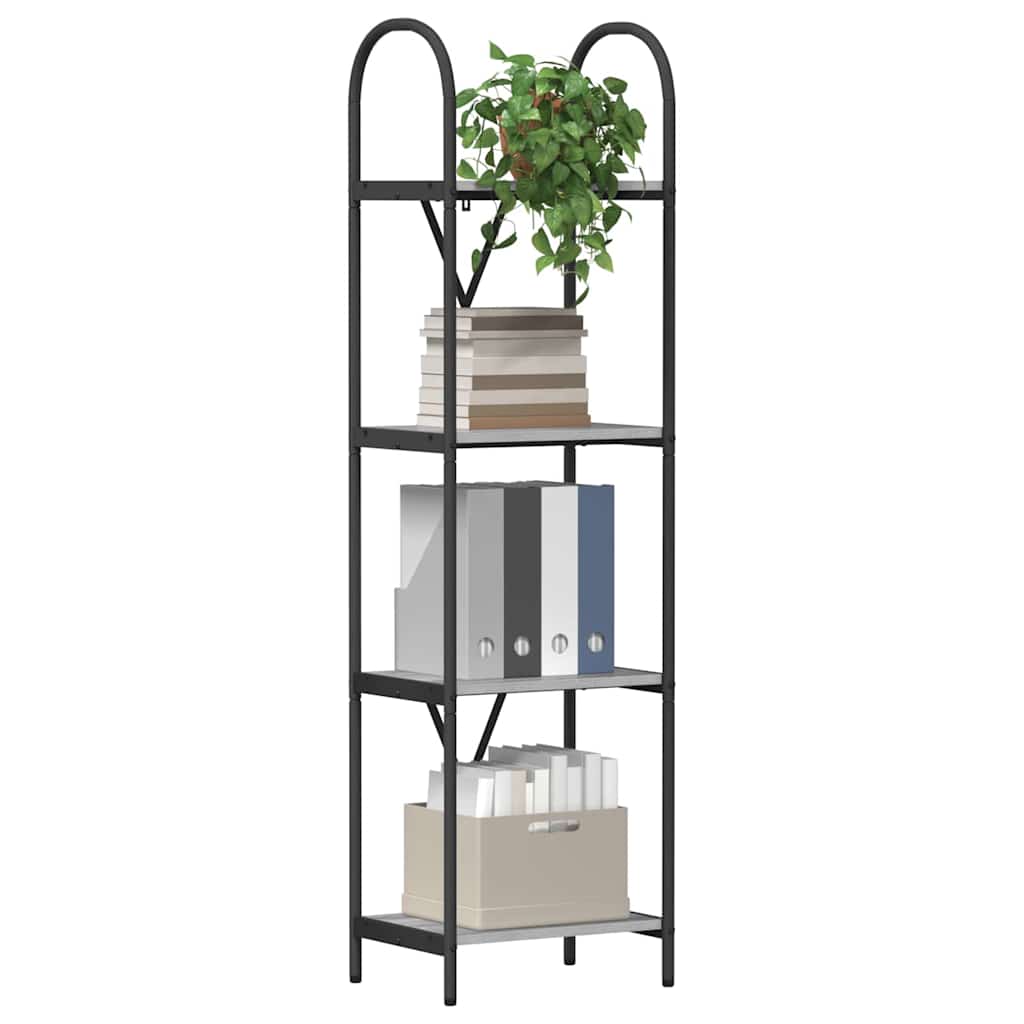 Bücherregal 4 Ebenen 40 x 30 x 146 cm Holzwerkstoff