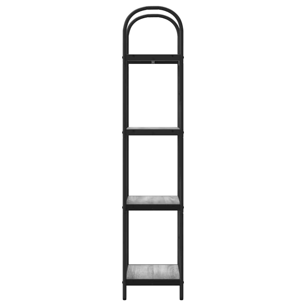 Bücherregal 4 Ebenen 40 x 30 x 146 cm Holzwerkstoff