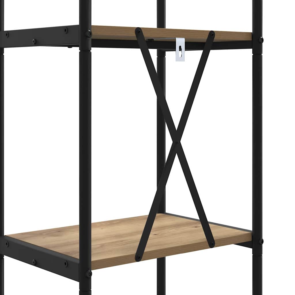 Bücherregal 4 Ebenen 40 x 30 x 146 cm Holzwerkstoff