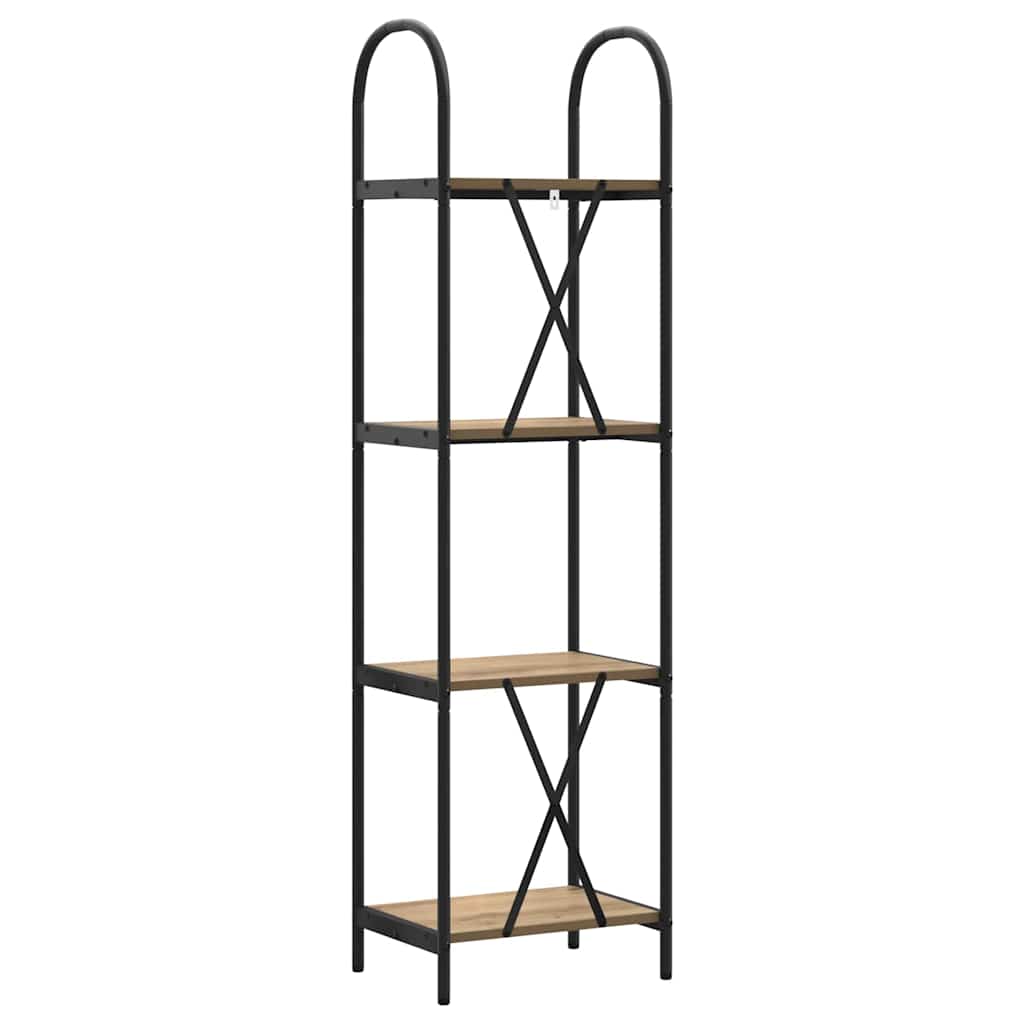 Bücherregal 4 Ebenen 40 x 30 x 146 cm Holzwerkstoff