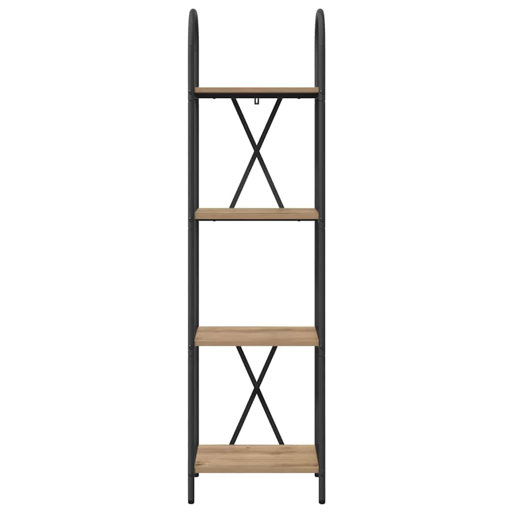 Bücherregal 4 Ebenen 40 x 30 x 146 cm Holzwerkstoff