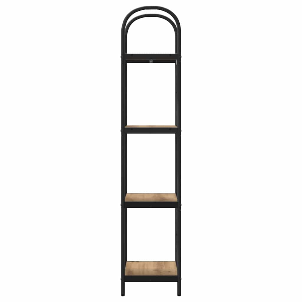 Bücherregal 4 Ebenen 40 x 30 x 146 cm Holzwerkstoff