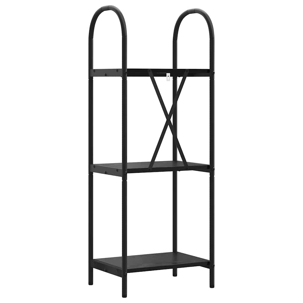 Bücherregal 3 Ebenen 40 x 30 x 109 cm Holzwerkstoff