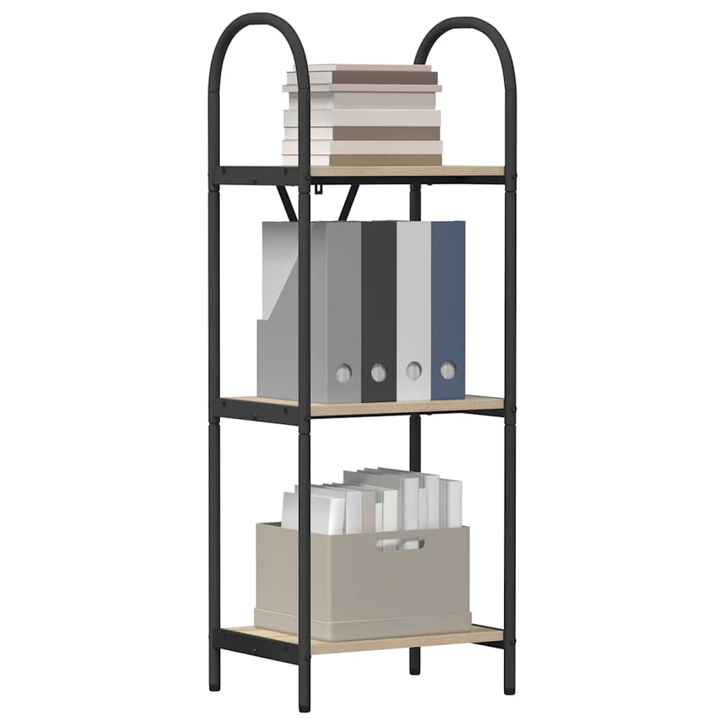 Bücherregal 3 Ebenen 40 x 30 x 109 cm Holzwerkstoff