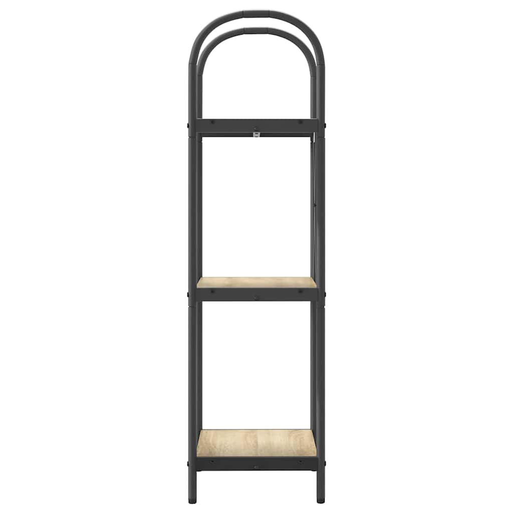 Bücherregal 3 Ebenen 40 x 30 x 109 cm Holzwerkstoff
