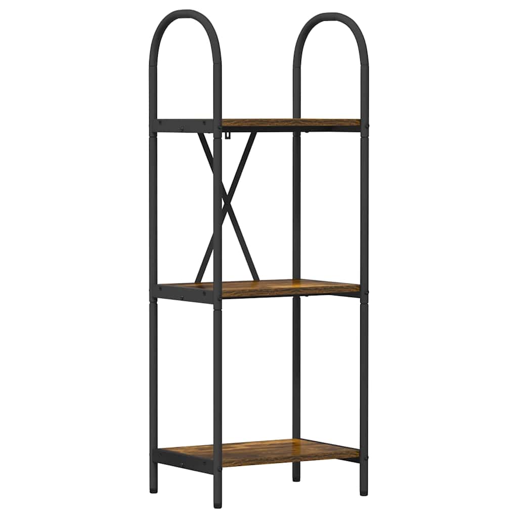 Bücherregal 3 Ebenen 40 x 30 x 109 cm Holzwerkstoff