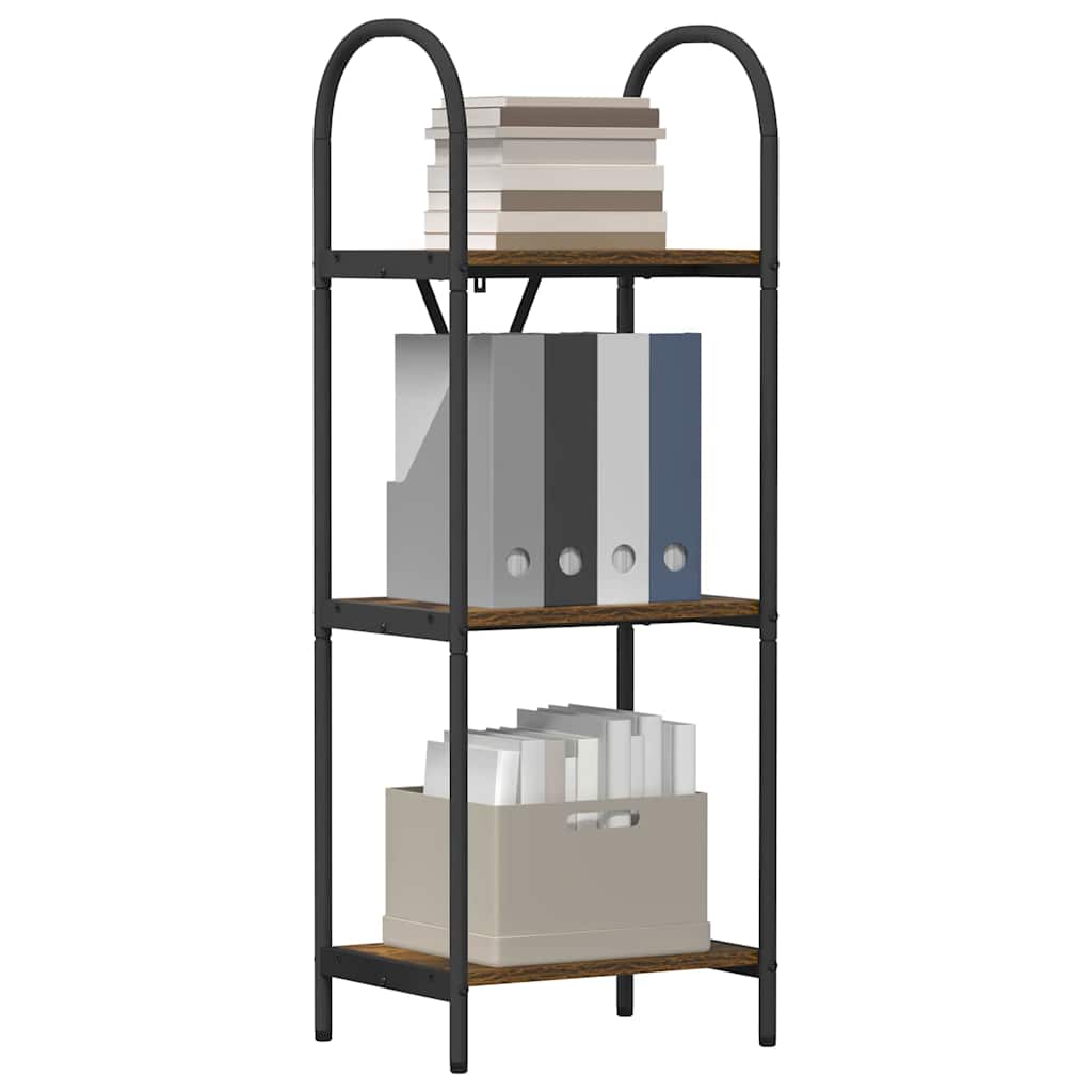 Bücherregal 3 Ebenen 40 x 30 x 109 cm Holzwerkstoff