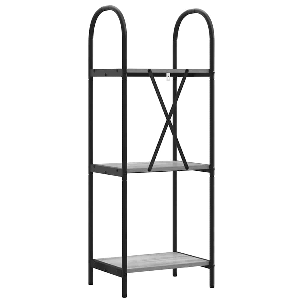 Bücherregal 3 Ebenen 40 x 30 x 109 cm Holzwerkstoff