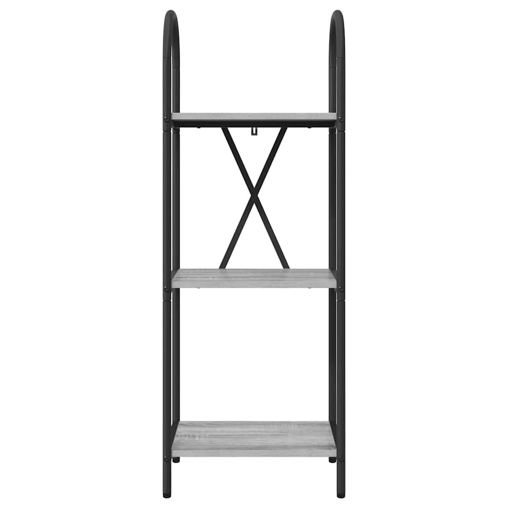Bücherregal 3 Ebenen 40 x 30 x 109 cm Holzwerkstoff