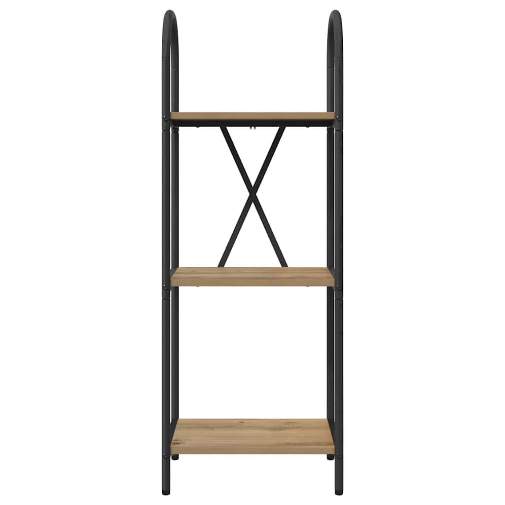 Bücherregal 3 Ebenen 40 x 30 x 109 cm Holzwerkstoff