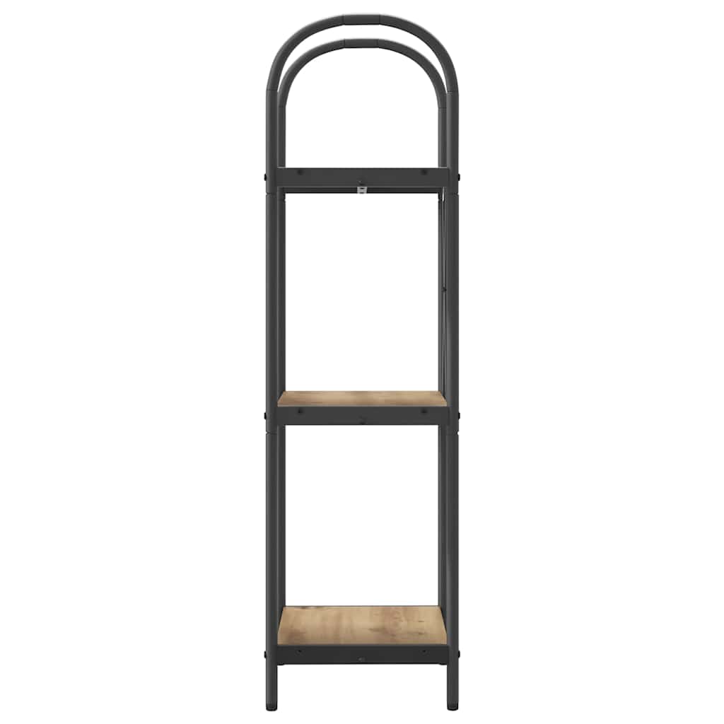 Bücherregal 3 Ebenen 40 x 30 x 109 cm Holzwerkstoff