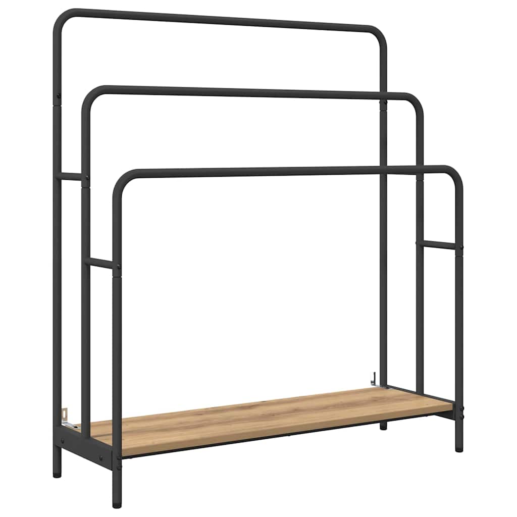 Kleiderständer Artisan-Eiche 90 x 30 x 100,5 cm Holzwerkstoff