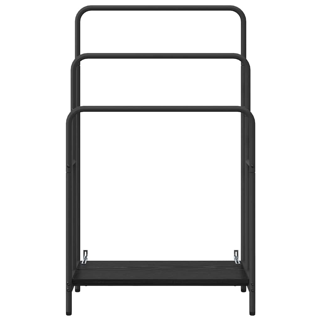 Kleiderständer Schwarz Eichen-Optik 60 x 30 x 100.5 cm