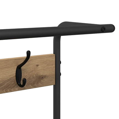 Garderobenständer Artisan-Eiche 75 x 34 x 184 cm Holzwerkstoff